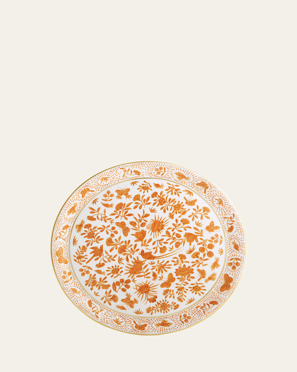 Sacred Bird & Butterfly Cake Plate